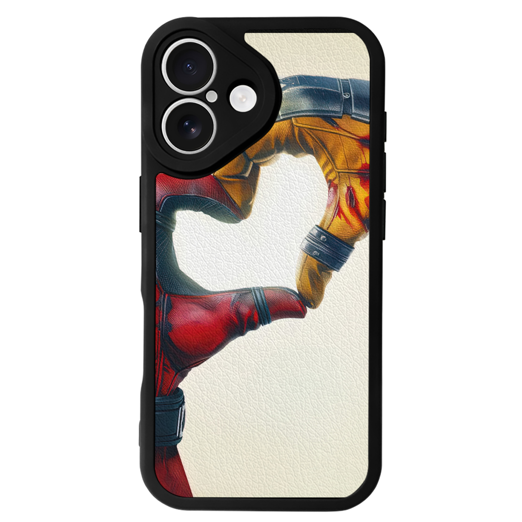 （画像用） Deadpool デッドプール 【iPhone 16シリーズ対応】シリコンスマホケース（レザー調） 材質：シリコン